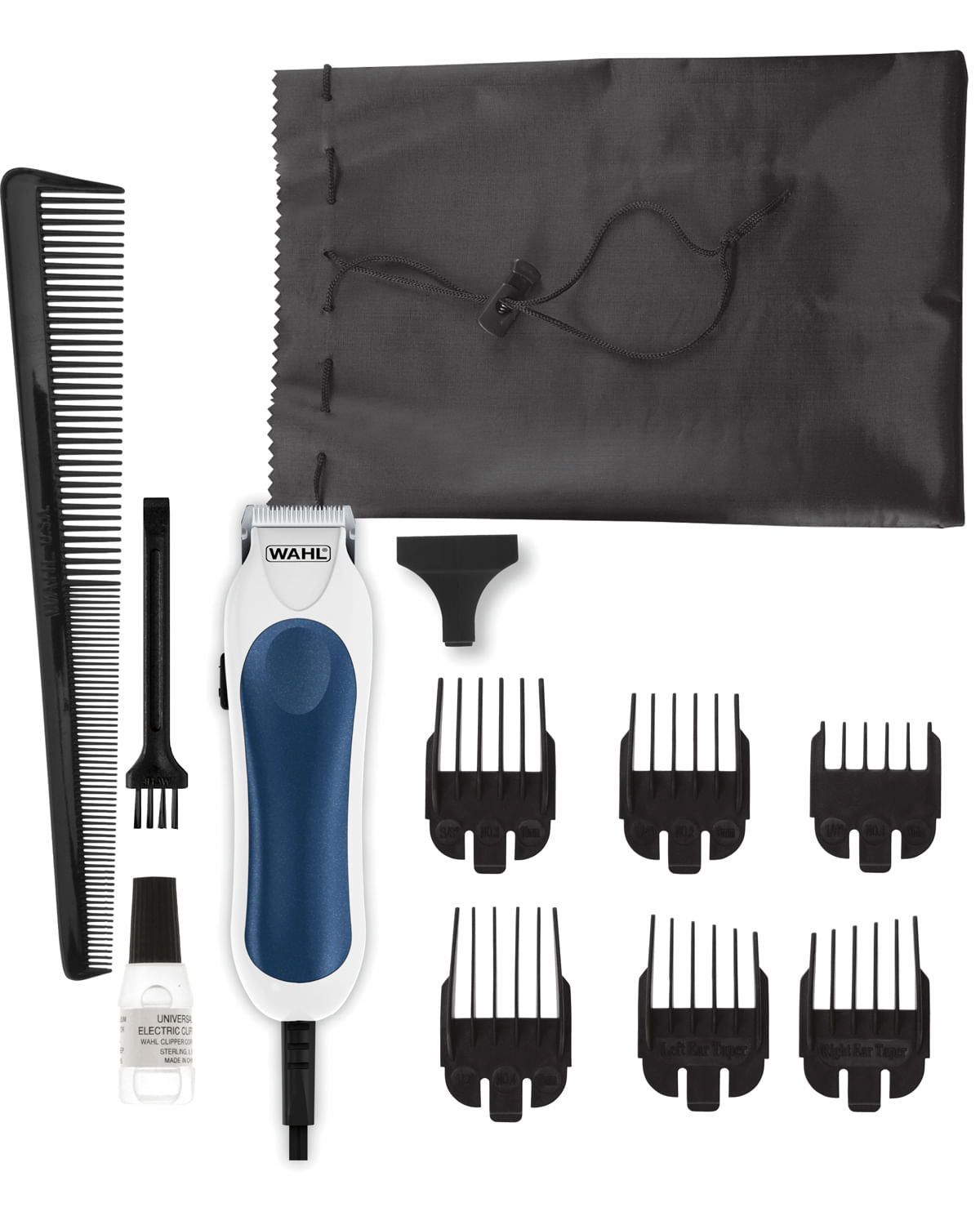 Cortadora de cabello mini pro kit wahl 8 pzs 09307-108 Blanco