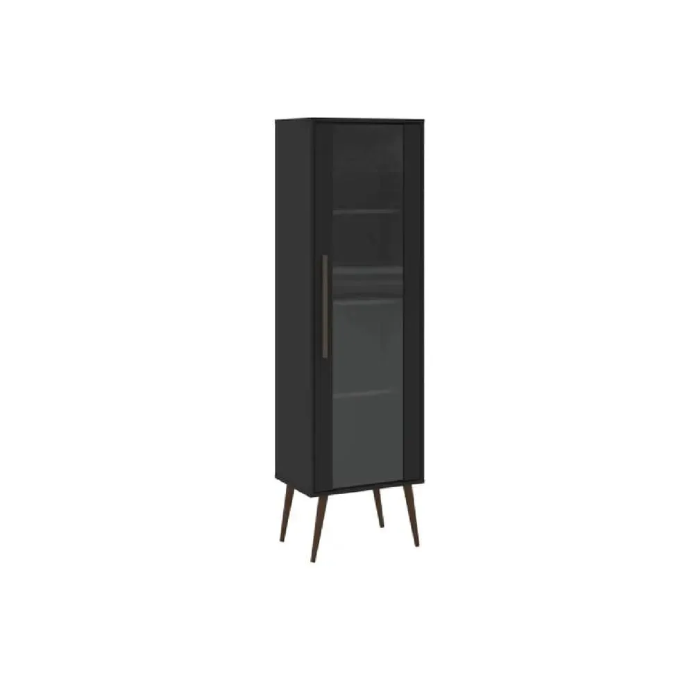 Vitrina Multiusos TU MESITA Persia color Negro 1 puerta