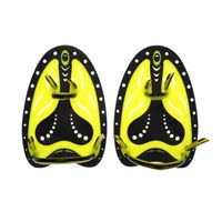 PALETAS DE MANO PARA NATACIÓN BUCEO ENTRENAMIENTO AJUSTABLE TALLA M AMARILLO