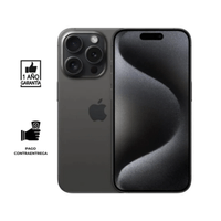 iPhone 15 PRO ESIM 128 Gb I Reacondicionado Grado B I color: Negro