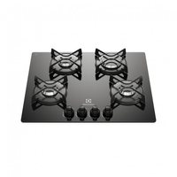 Cocina Empotrable A Gas 4 Hornillas Vidrio Templado Negro 60.2cm Electrolux ETGZ24F0EPUB -