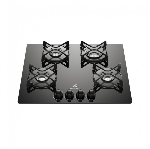ETGZ24F0EPUB - Cocina Empotrable A Gas 4 Hornillas Vidrio Templado Negro 60.2cm Electrolux ETGZ24F