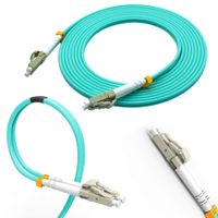 Cable patch cord de fibra optica OM3 3.0mm LC-LC 50dB 50/25 80 Metros