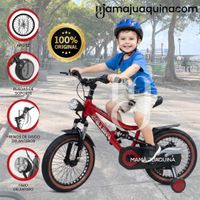 Bicicleta Deportiva Aro 12 «ROCKET» para Niños Rojo