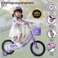 Bicicleta Campera Aro 12 «CUTIE» con Canasta Morado
