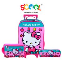 Set Maleta SCOOL 3D Hello Kitty