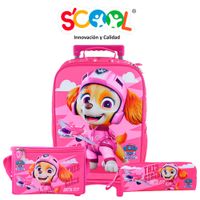 Set Maleta SCOOL 3D Paw Patrol