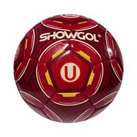 PELOTA PARA FÚTBOL TALLA #5  SHOWGOL UNIVERSITARIO CUERO PVC FOAM BRILLANTE GRANATE