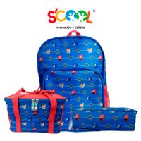 Set Mochila SCOOL Kombat 2 Sonic
