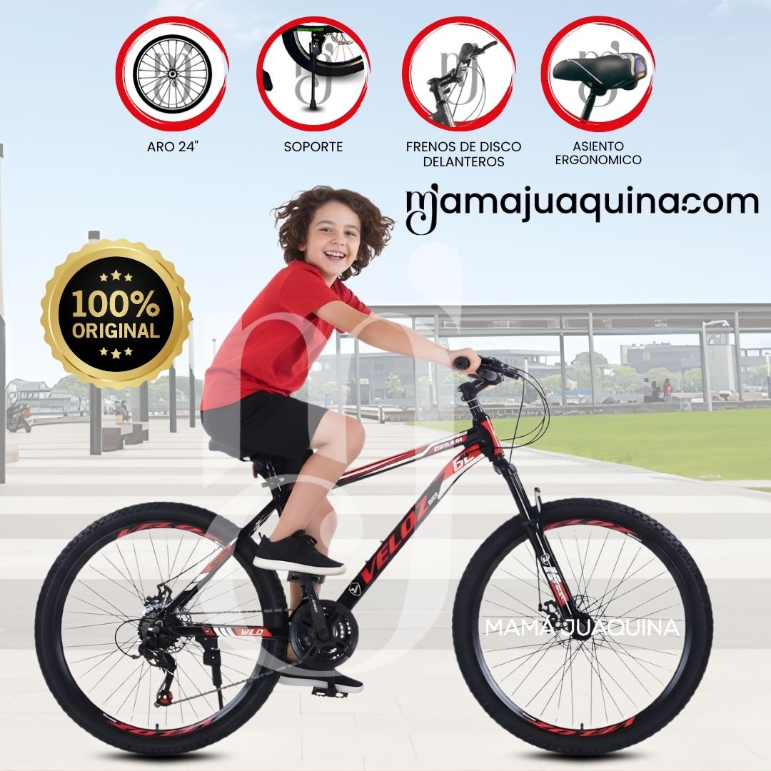 Bicicleta Deportiva Aro 24 «LANDER ROMA» Edición Limitada Rojo
