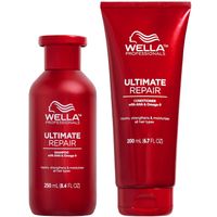 Shampoo Reparador 250ml + Acondicionador Wella Ultimate Repair