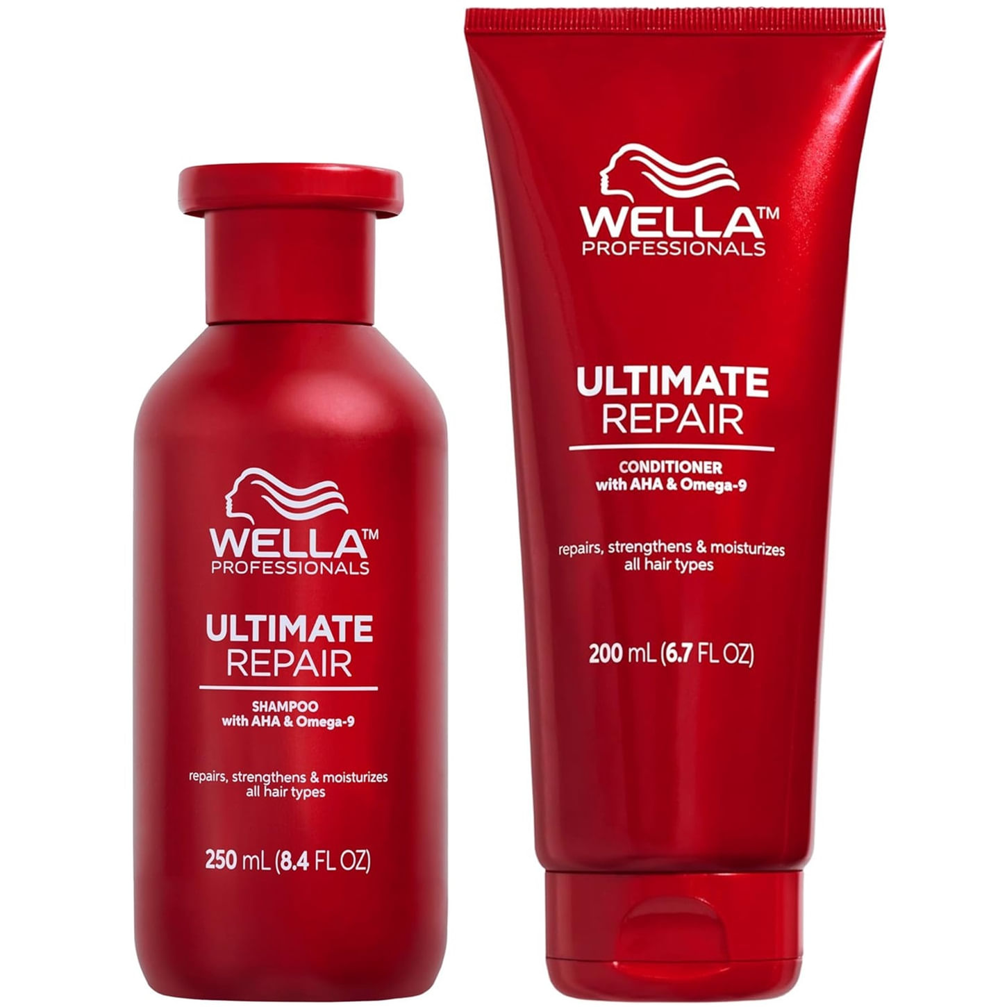 Shampoo Reparador 250ml + Acondicionador Wella Ultimate Repair