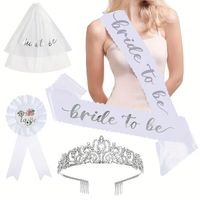 Set x 4 accesorios para la novia bride to be despedida de soltera
