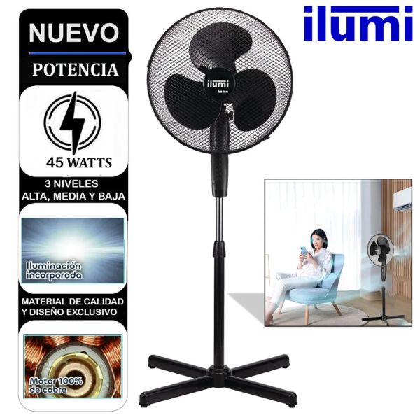 Ventilador De Pedestal Ilumi IL-16