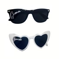 Set x 2 lentes para el novio y la novia despedida de soltera bride groom