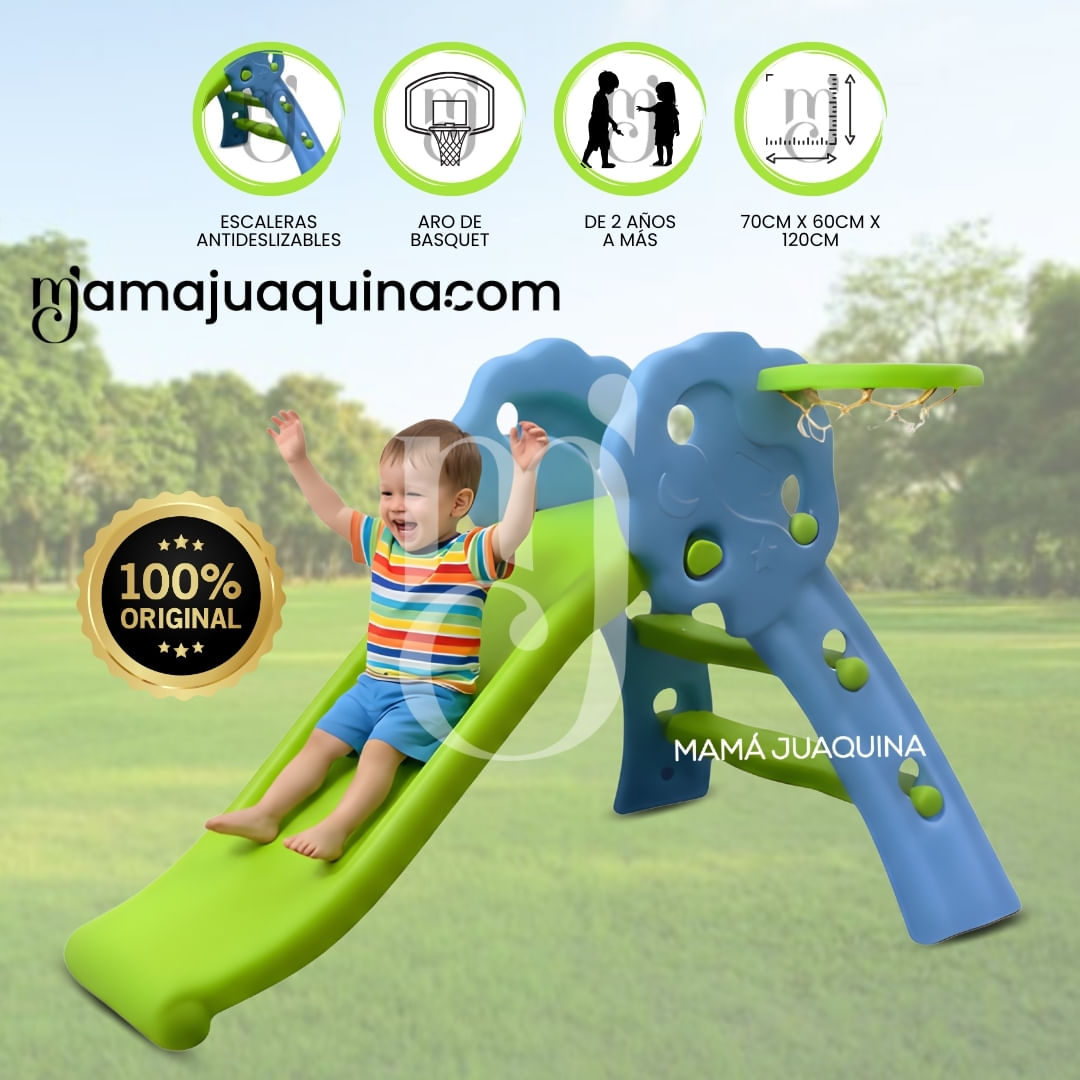 Tobogan para niños «BLUE KIDS» Edición Limitada Verde