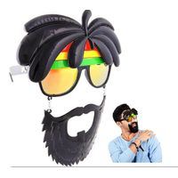 Lentes Rastafari con Barba Cotillón Mascara