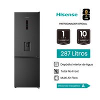 Refrigeradora Hisense Bottom Freezer 287L RB286N1MBA Negro