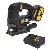 SIERRA CALADORA INALAMBRICA BRUSHLES 18V con batería 4A y cargador CAT