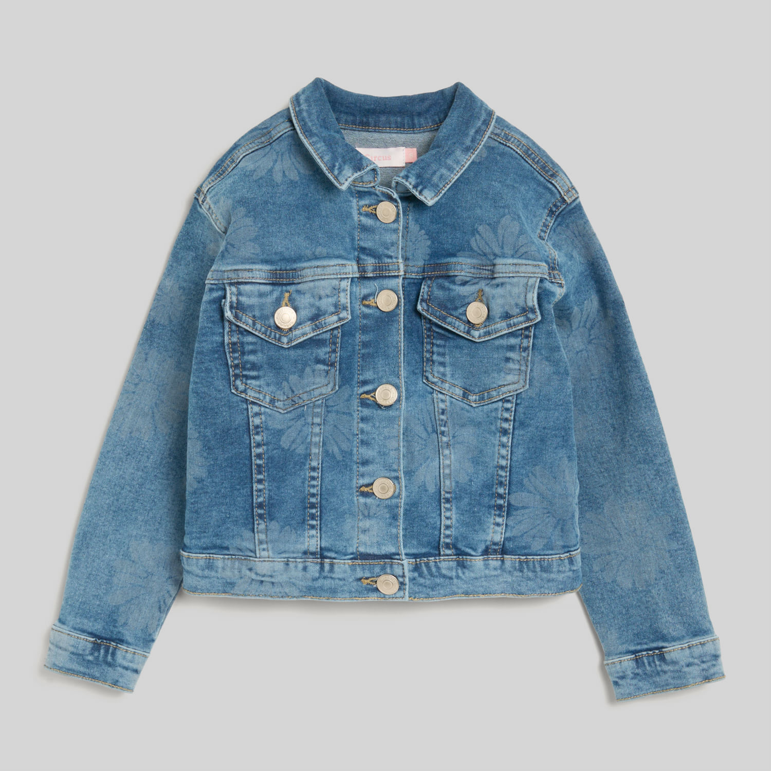 Casaca Para Niña Circus Denim Laser