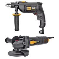 TALADRO PERCUTOR IMPAC DRILL 600W  AMOLADORA ANGULAR 750W COMBO CAT