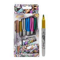 PLUMON INDELEBLE DELGADO ARTESCO MARCATODO METALICO X 6 UNID