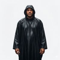 Poncho Impermeable Unisex Ejecutivo en Negro con Capucha | Talla Unica