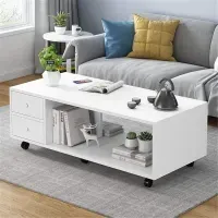 Mesa de Centro Pamps Blanca 100cm