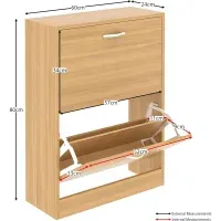 Zapatera Clásica 2 puertas Thalia color Duna TU MESITA