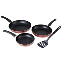 Set DECO HOME Pack X3 Sartenes + Espatula