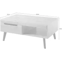 Mesa de Centro 1 cajón Apolo color Duna TU MESITA