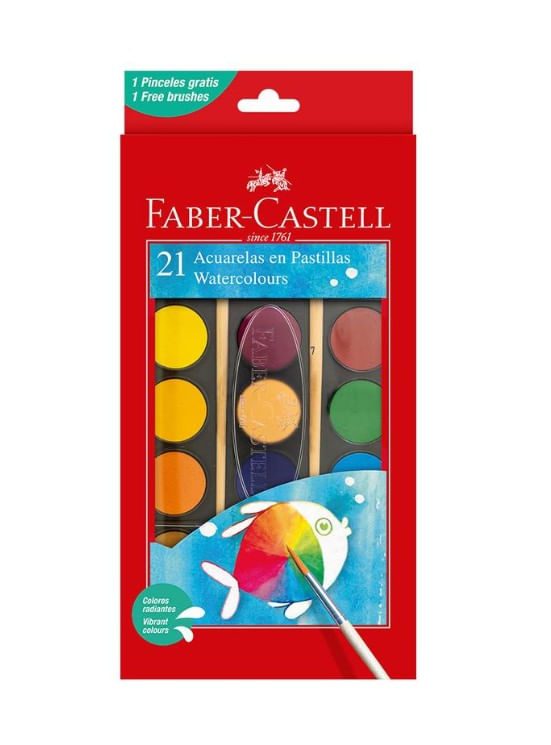 ACUARELAS FABER CASTELL ESTUCHEX 21 UND
