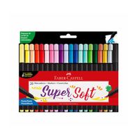 MARCADORES SUPER SOFT FABER CASTELL X  20 UND