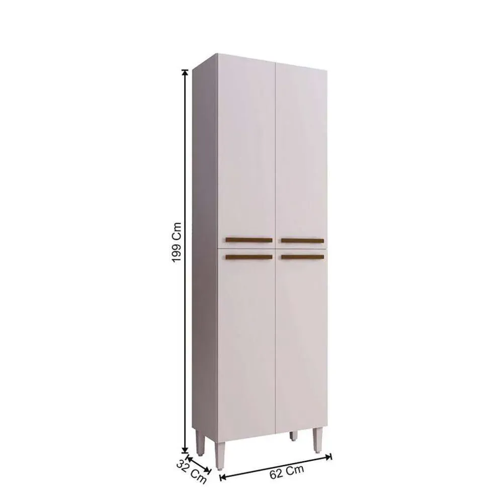 Alacena Moderna 4 puertas Alejo color Blanco TU MESITA