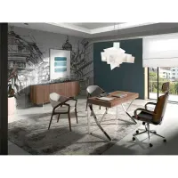 Escritorio Contemporáneo Uké Marrón 120cm