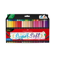 PLUMON DELGADO FABER CASTELL SUPER SOFT PUNTA PINCEL ESTUCHE X  50 UND