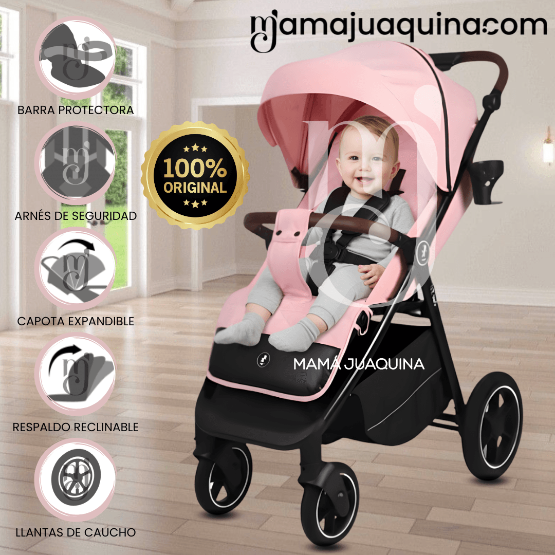 Coche de Paseo Plegable «FART» Edición Limitada Rosa