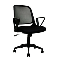 Silla Camberra Negro Giratoria. - copy