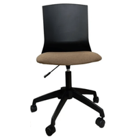 Silla Morelia Negro/Beige Giratoria - copy