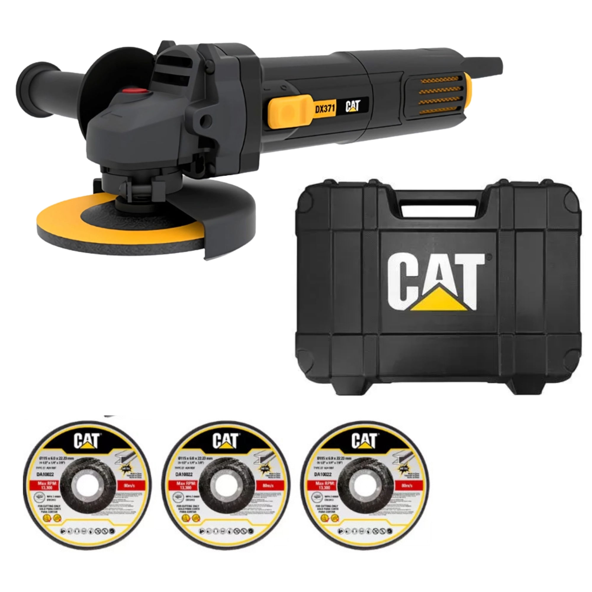 Amoladora Angular 750w 4 1/2 3 DISCOS DX371 CAT