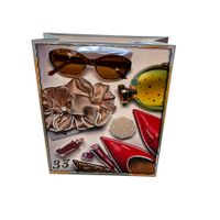 Bolsas de regalo con efecto relieve 32cm x 17cm x 10cm - Celeste