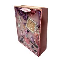Bolsas de regalo con efecto relieve 32cm x 17cm x 10cm - Rosa