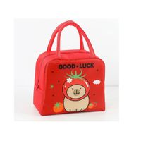 Lonchera termica portátil bolso de almuerzo estampado - Naranja