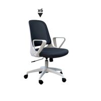 Pack Con 6 Sillas Camberra Lux Gris
