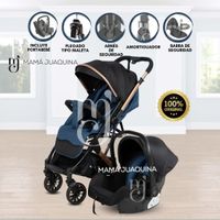 Coche Maleta Para Bebé «J SPARROW» con Portabebé Azul