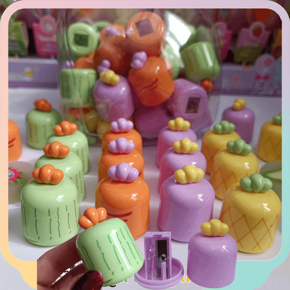 Sacapuntas para lapices diseño de frutas - SET de 4