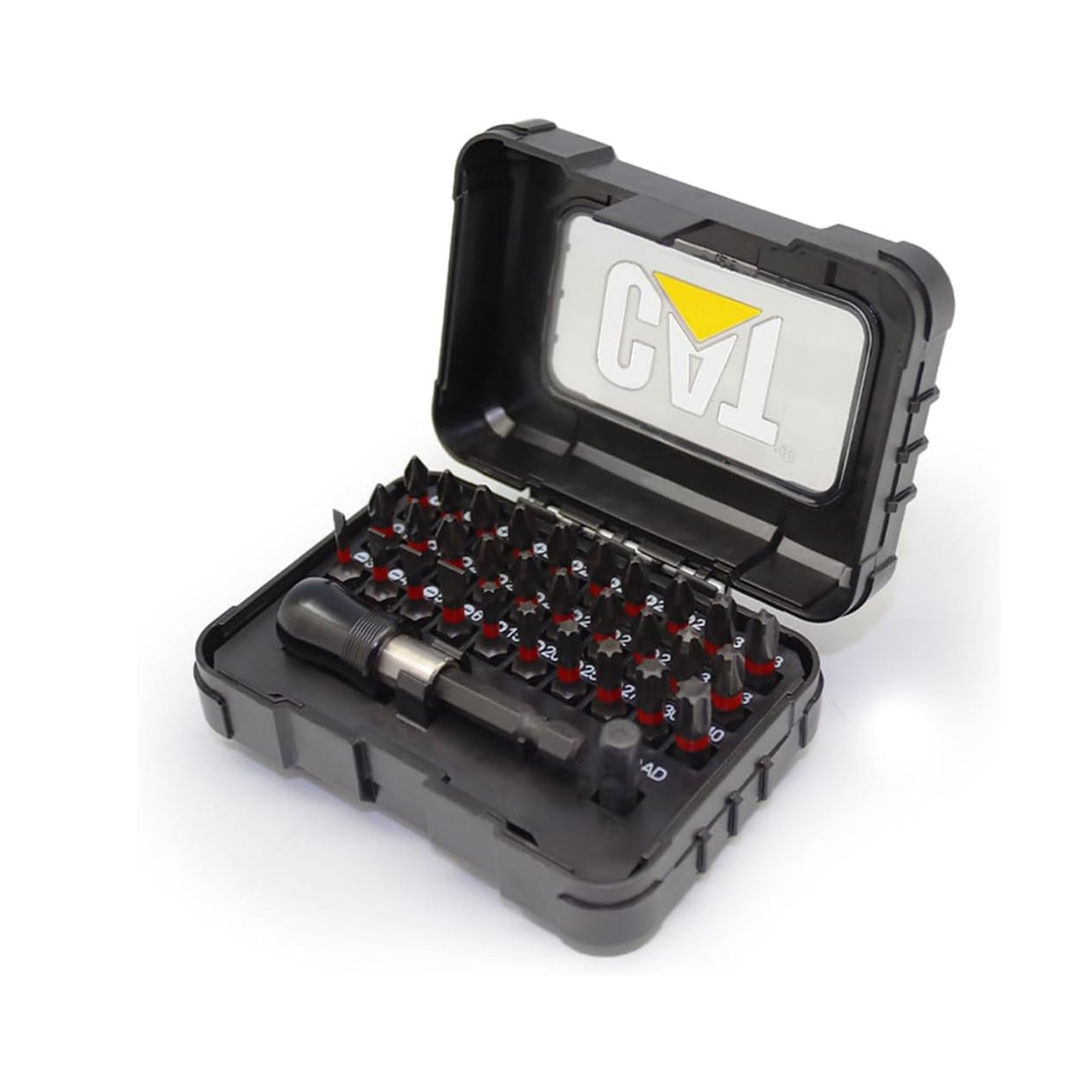 PUNTILLAS SET DE BITS PARA ATORNILLAR Cajita x 32 Pzas DA01901 CAT