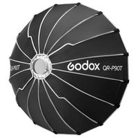 Softbox Parabólico Godox QR-P90T de 90cm  Armado Rapido Montura Bowens