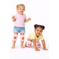 RODILLERAS BEBÉ PACK X3 ROSADO ANTIGOLPE SUAVES Y ELÁSTICAS