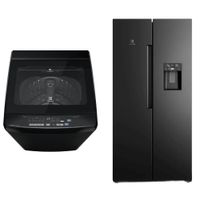 Combo: Lavadora Electrolux Carga Superior 18kg Inverter EWIP18F2XSWB + Refrigeradora ERS45F2P5EB Frost Free Inverter 419L Efficient